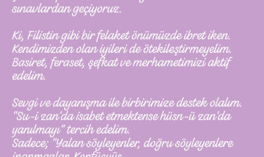 BİRAZ KENDİMİZE Mİ GELSEK ARTIK!