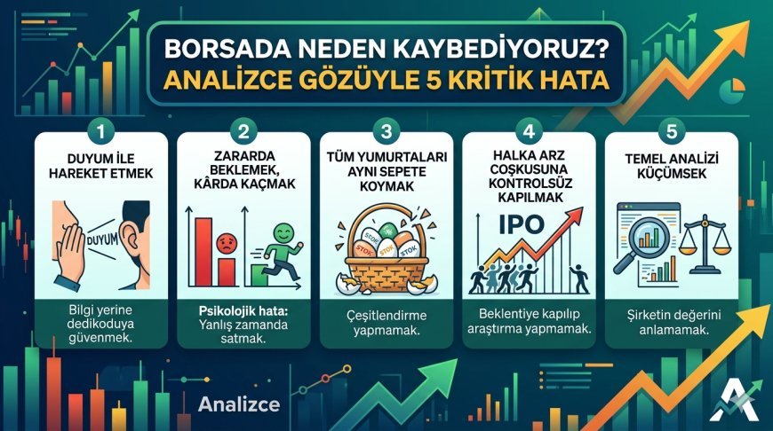 Borsada Neden Kaybediyoruz? Analizce Gözüyle 5 Kritik Hata